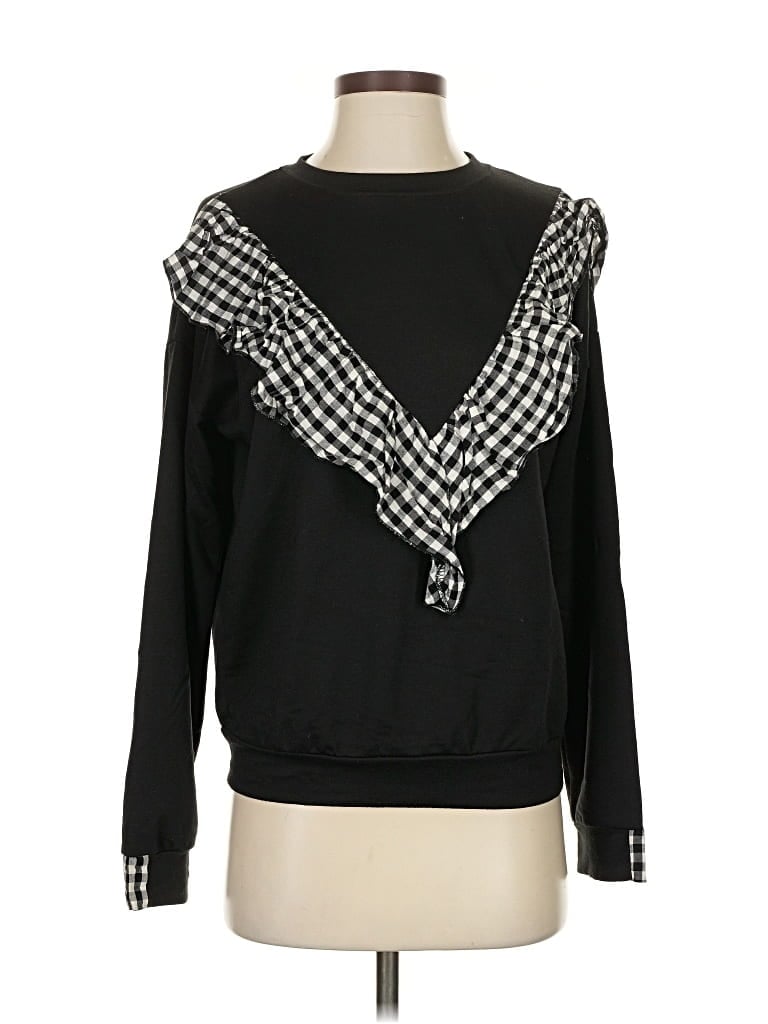 Pre-owned Unbranded Pullover Sweater In Black