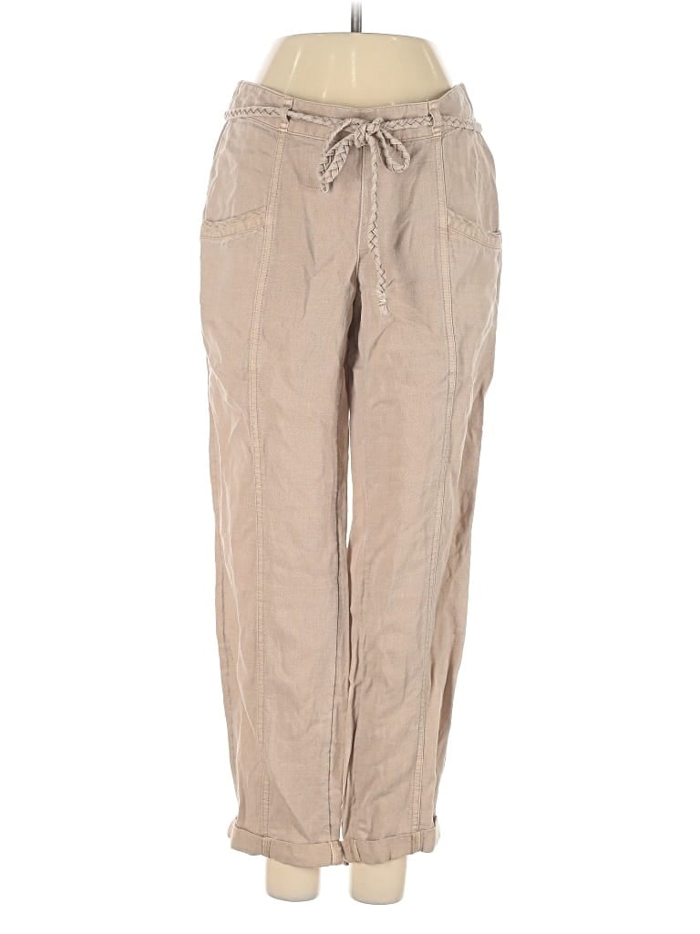 Pre-owned C&c California Linen Pants In Brown