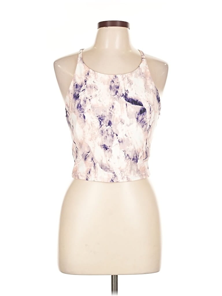 Pre-owned Active By Old Navy Tank Top Ivory Halter Neckline Tops In White