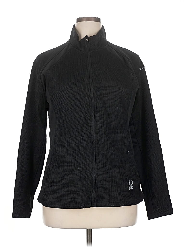 Pre-owned Spyder Cardigan Sweater In Black