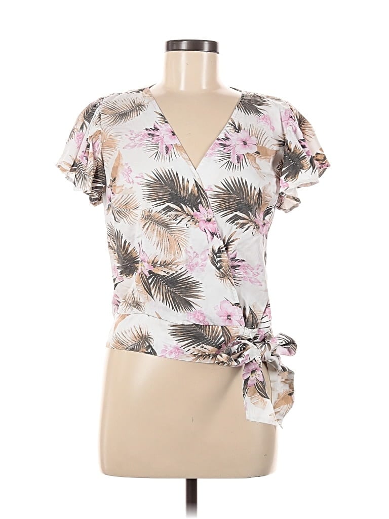 Pre-owned Kut From The Kloth Short Sleeve Blouse In Pink