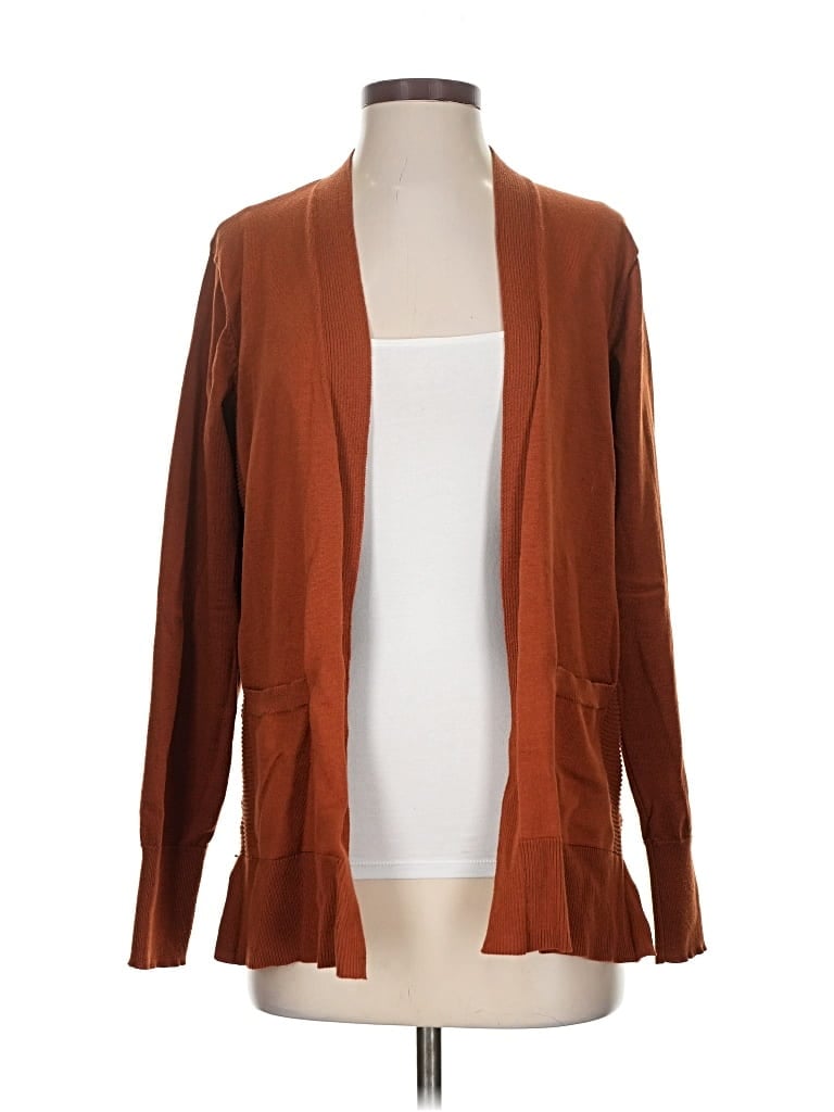 Pre-owned Time And Tru Cardigan Sweater In Brown