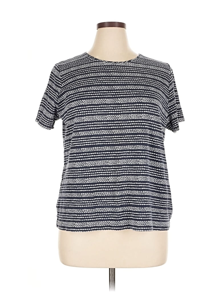 Pre-owned Croft & Barrow Short Sleeve T-shirt In Gray