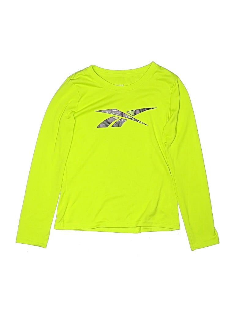 Pre-owned Reebok Kids' Long Sleeve T-shirt In Green