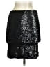 Express 100% Polyester Tweed Black Silver Formal Skirt Size S - photo 2