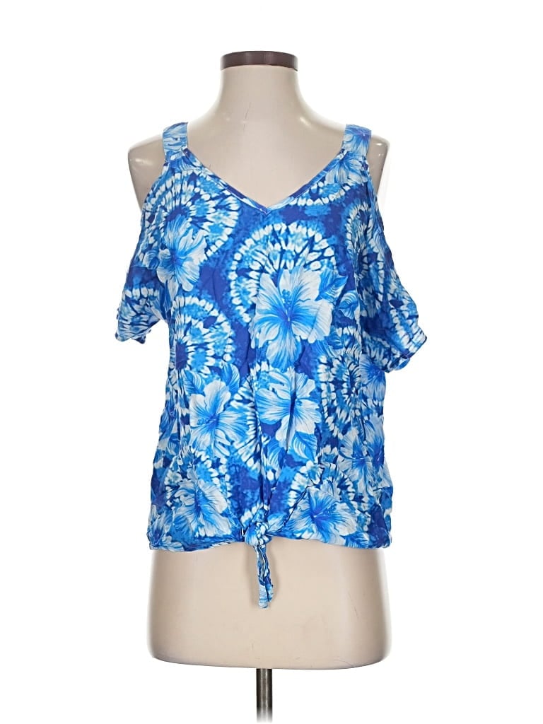 Pre-owned Boston Proper Sleeveless Blouse In Blue