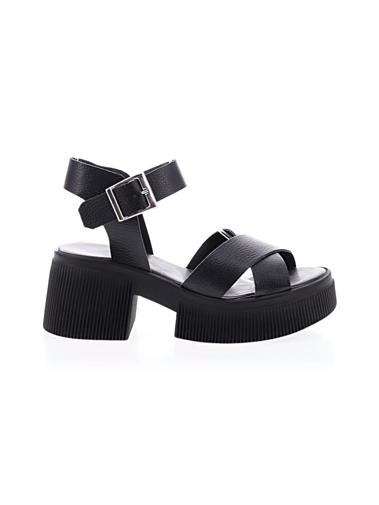 Pre-owned Asos Design Sandals In Black