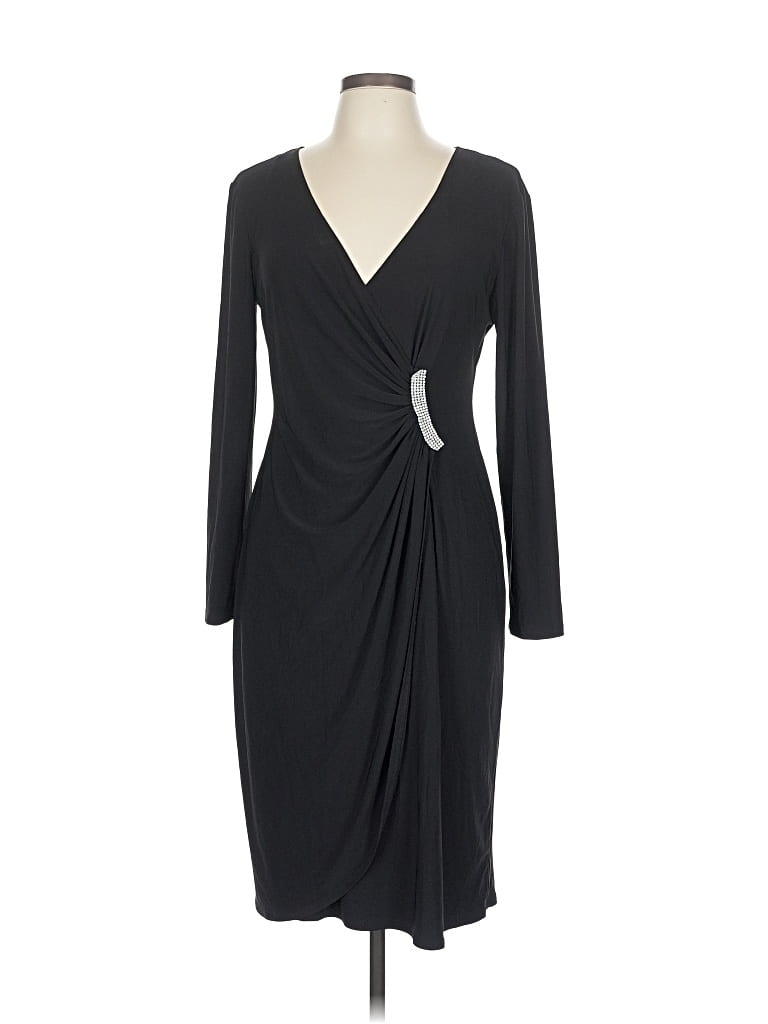 Pre-owned R & M Richards Cocktail Dress In Black