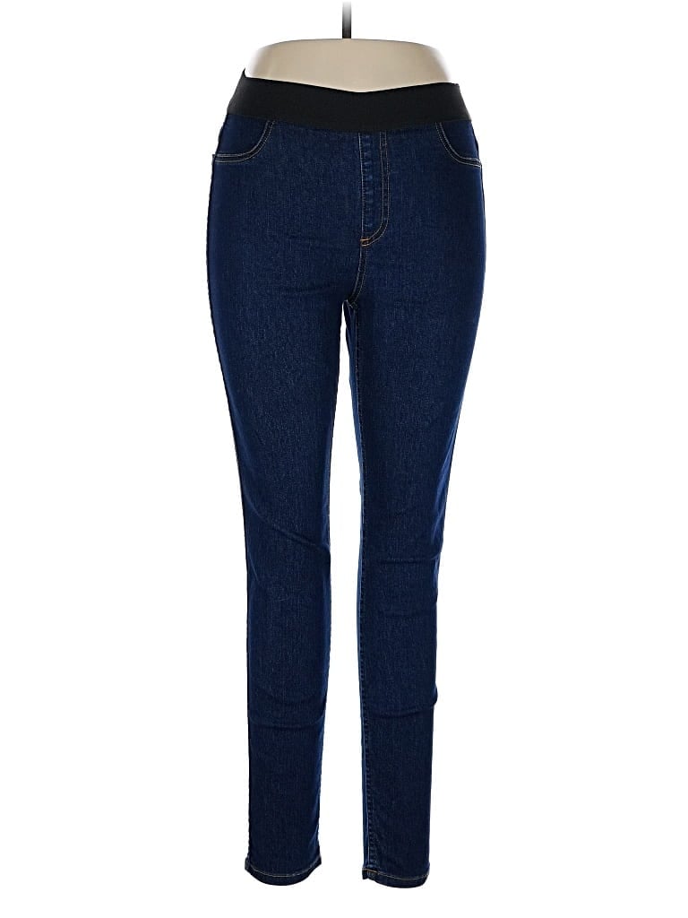 Pre-owned Karen Kane Jeggings In Blue