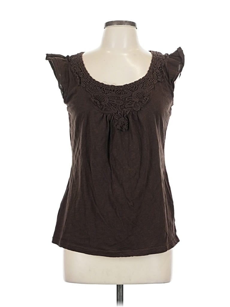 Pre-owned Massini Sleeveless Blouse In Brown