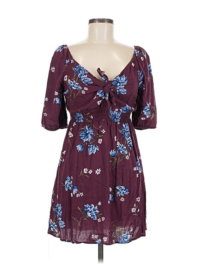 Pre-owned Xhilaration Casual Dress In Purple