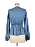 Shein Blue Long Sleeve Blouse Size 6 - photo 2