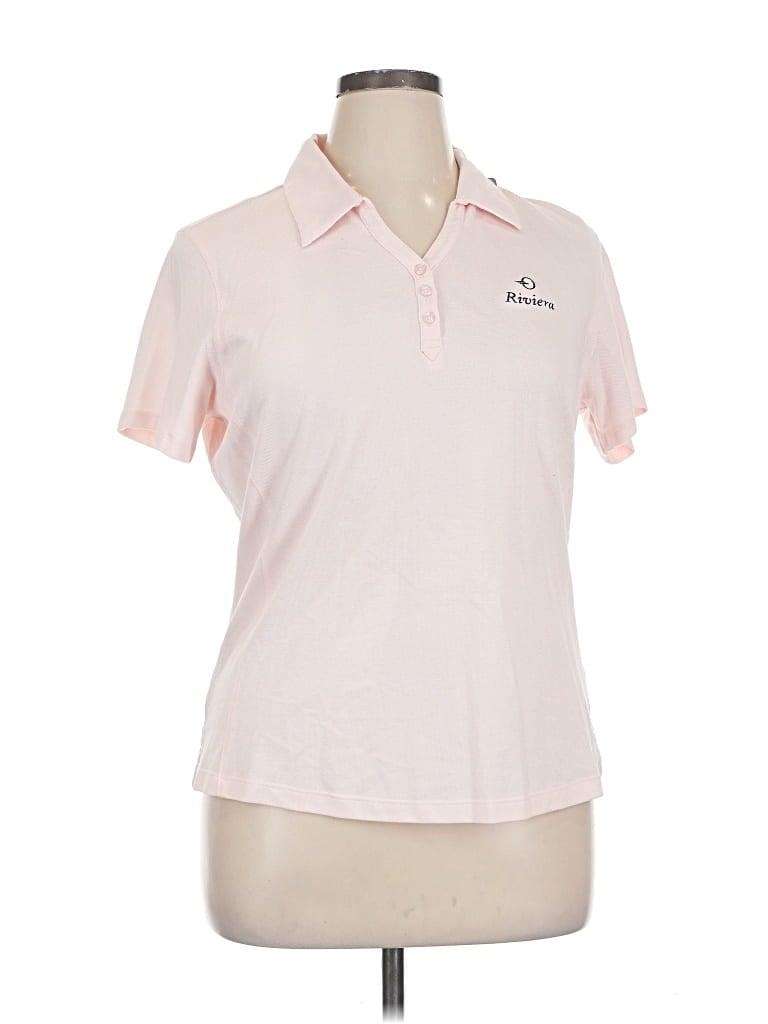 Cutter & Buck Short Sleeve Polo Shirt In Pink