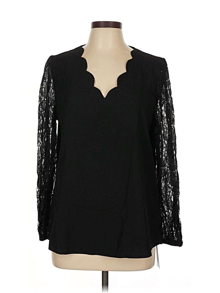 Cupshe Long Sleeve Blouse In Black
