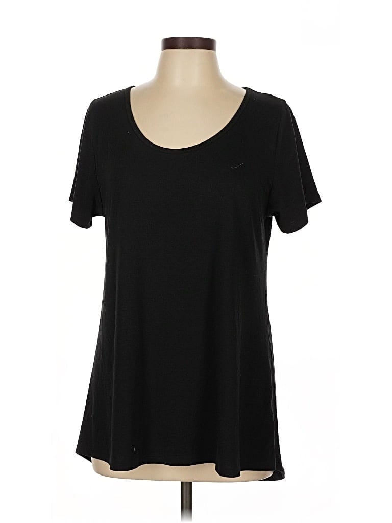 Pre-owned Lularoe Short Sleeve T-shirt In Black