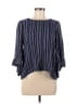 Drew 100% Rayon Blue 3/4 Sleeve Blouse Size M - photo 1
