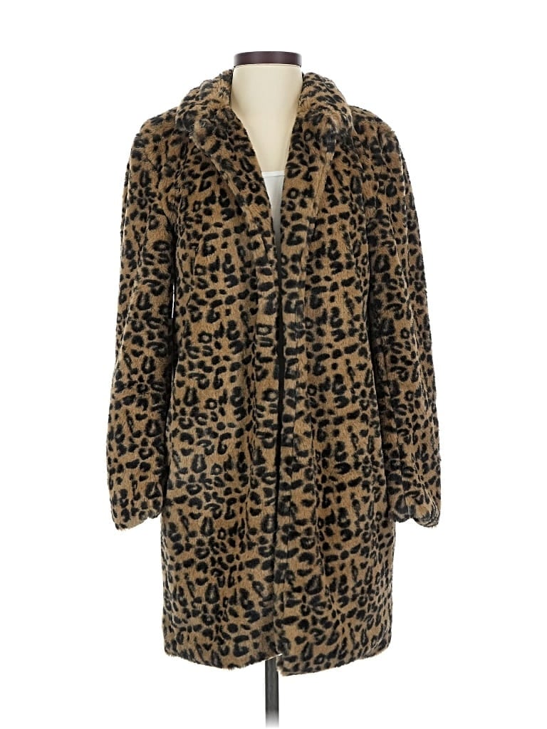 Pre-owned Central Park West Coat In Brown