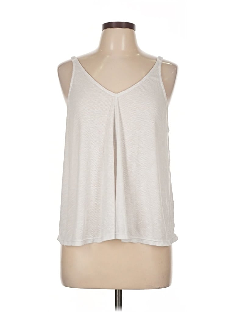 Pre-owned Intimately By Free People Tank Top Ivory Halter Neckline Tops In White