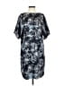 Chico's 100% Polyester Print Blue Casual Dress Size XS (00) - photo 1