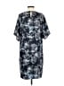 Chico's 100% Polyester Print Blue Casual Dress Size XS (00) - photo 2