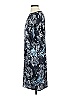 Chico's 100% Polyester Print Blue Casual Dress Size XS (00) - photo 5