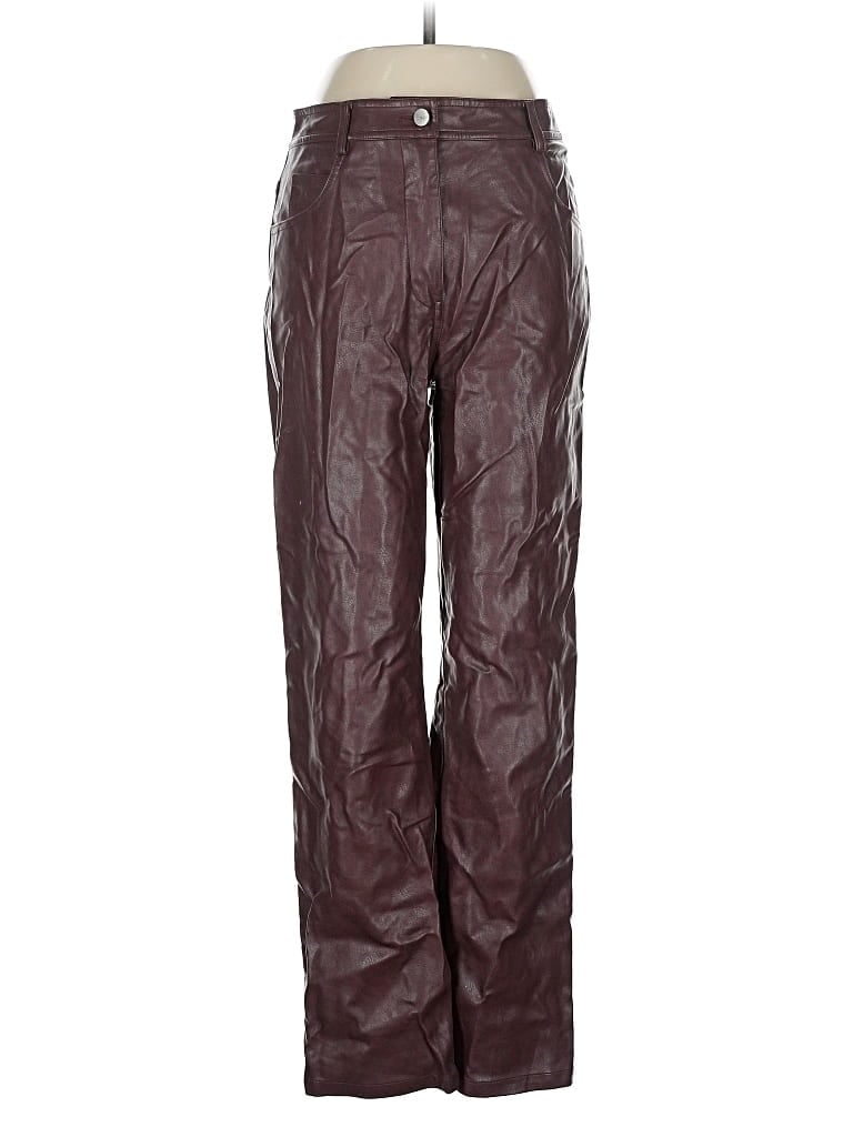 Pre-owned Miaou Casual Pants In Burgundy