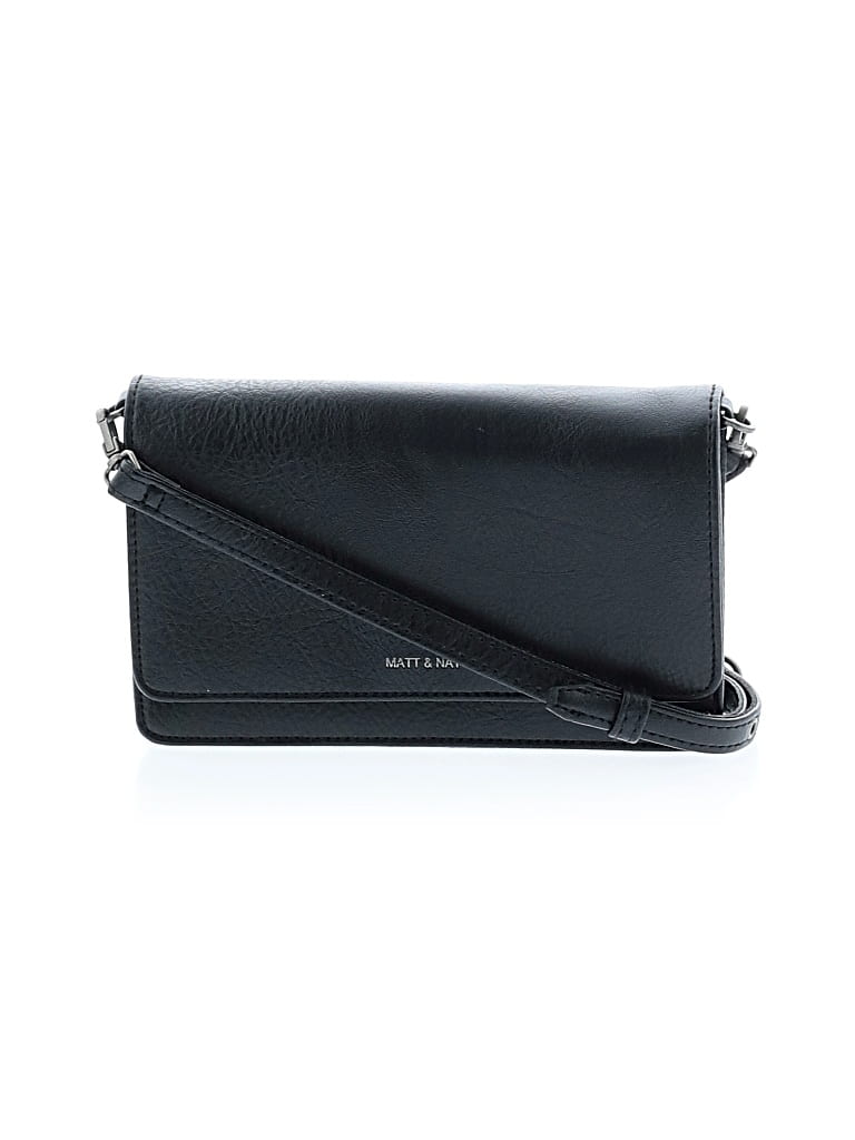 Pre-owned Matt & Nat Crossbody Bag In Black