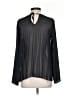 Charming Charlie Black Long Sleeve Blouse Size S - photo 2