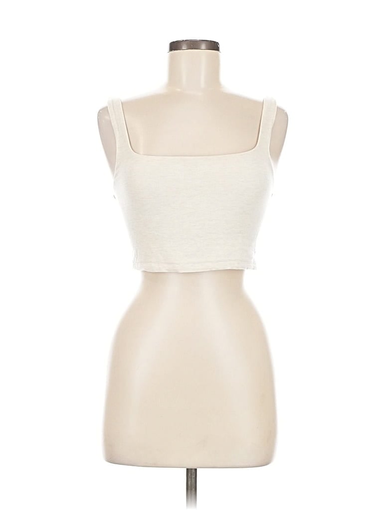 Pre-owned Wilfred Tank Top Ivory Strapless Neckline Tops In White