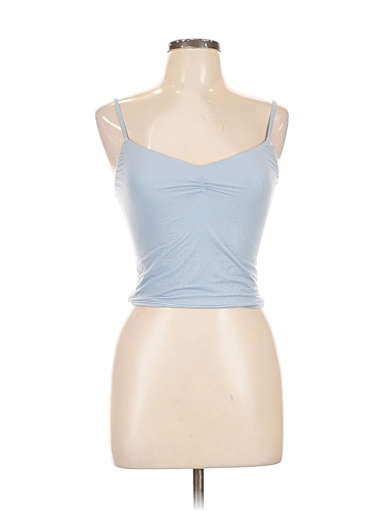 Pre-owned Aerie Tank Top Blue Strapless Neckline Tops