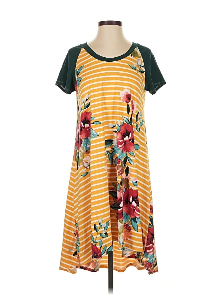 Pre-owned Assorted Brands Casual Dress In Yellow