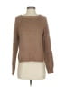 360 Sweater 100% Cotton Solid Brown Pullover Sweater Size XS - photo 1