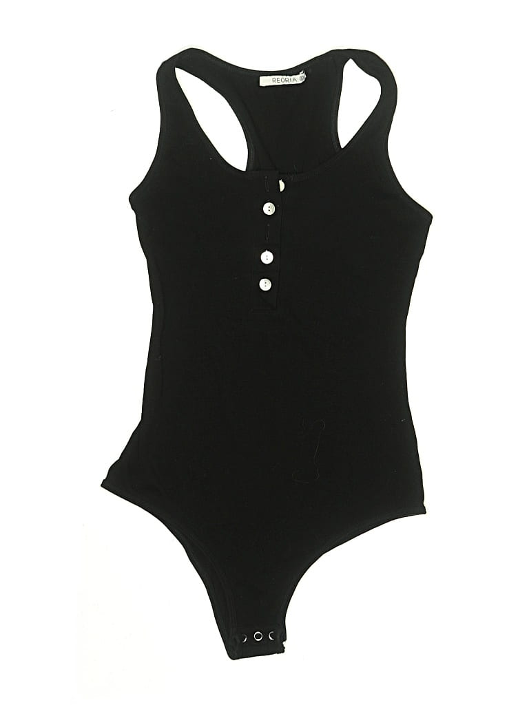 Pre-owned Reoria Bodysuit In Black