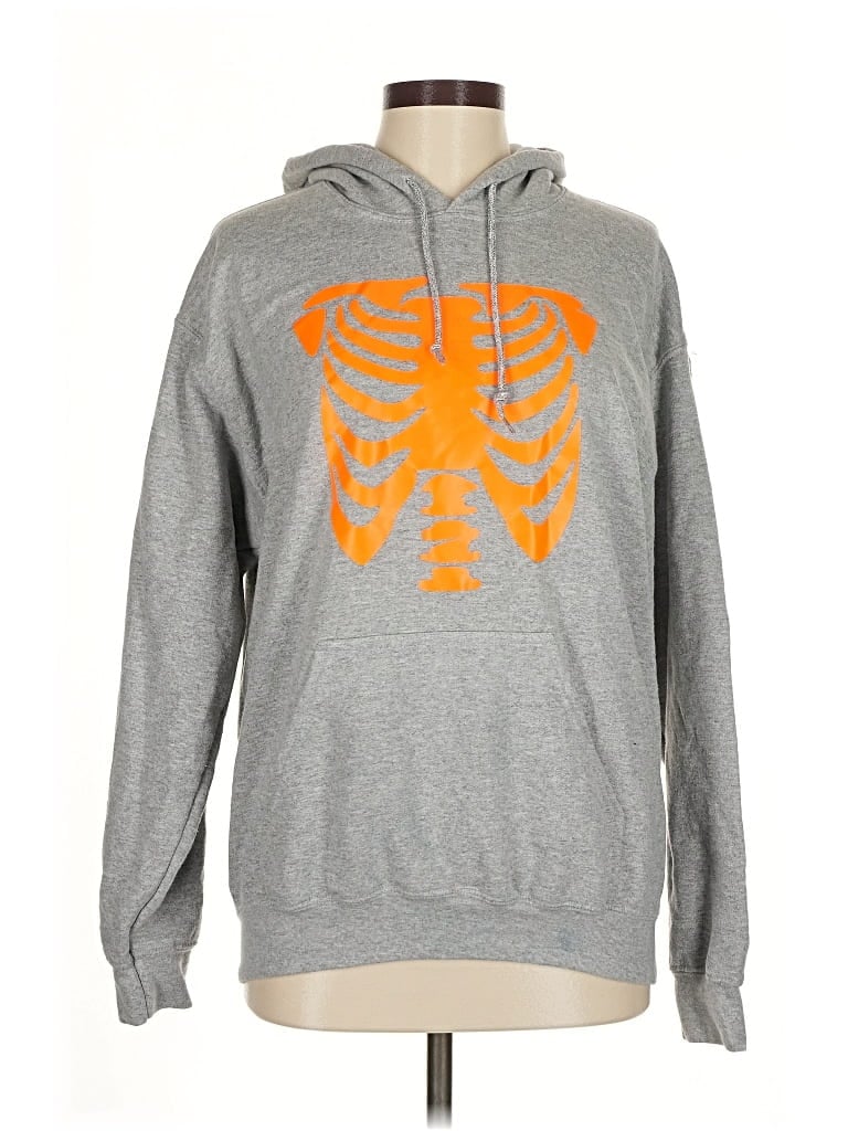 Pre-owned Unbranded Pullover Hoodie In Gray