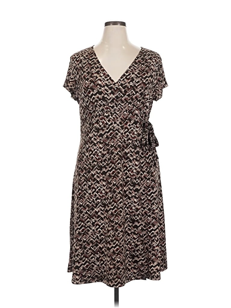 Pre-owned Apt. 9 Casual Dress In Brown