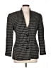 Linda Allard Ellen Tracy 100% Wool Houndstooth Black Wool Blazer Size 8 - photo 1