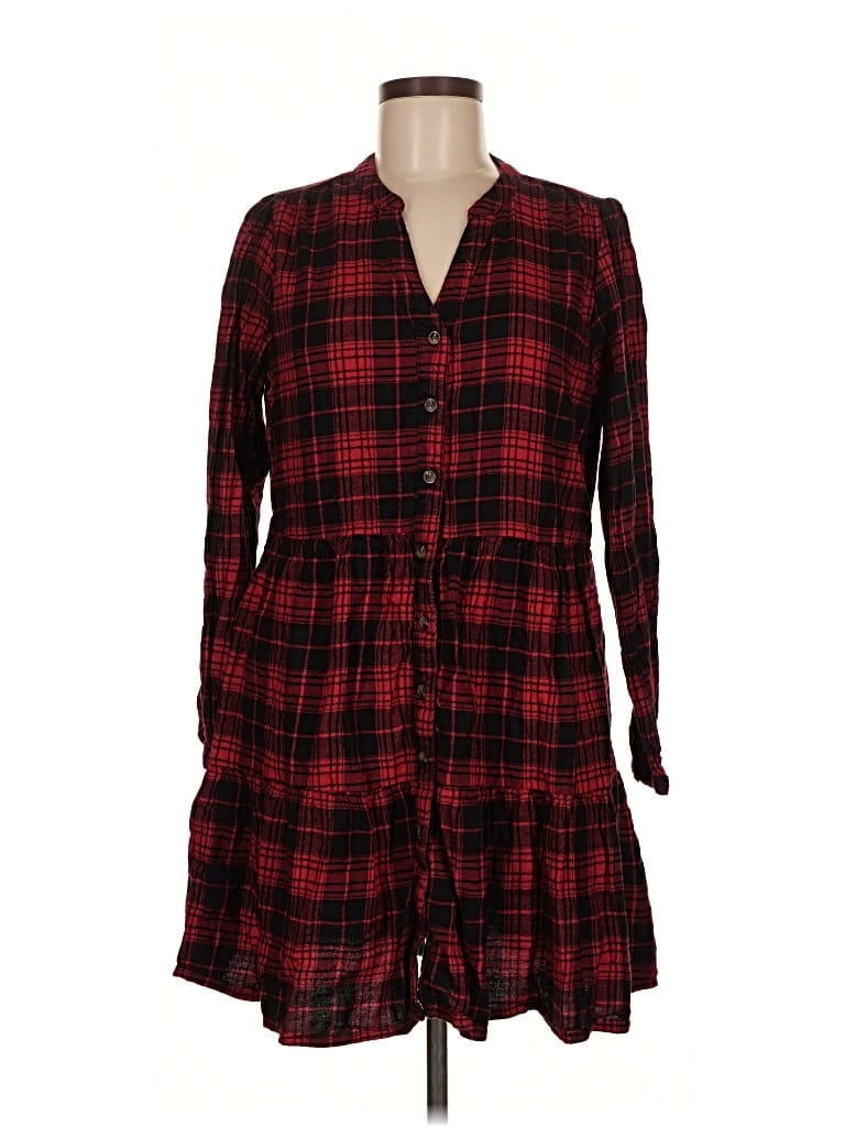 Pre-owned Time And Tru Casual Dress In Red