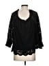 Eri + Ali Black 3/4 Sleeve Blouse Size S - photo 2