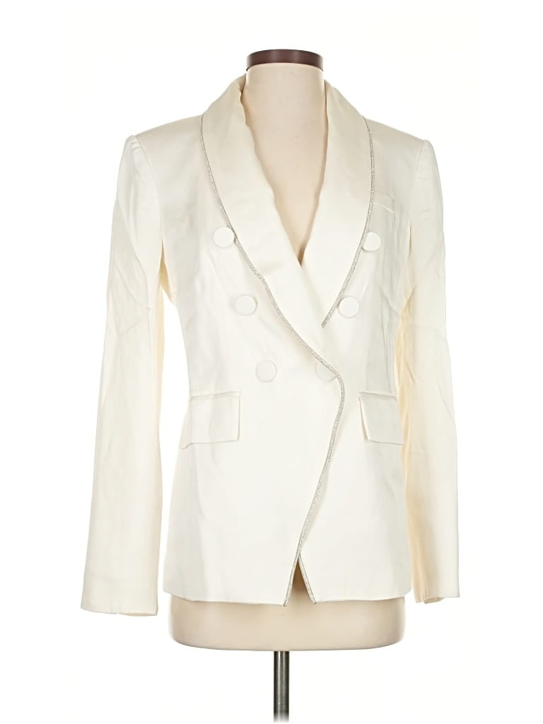 Pre-owned Veronica Beard Blazer Jacket In White