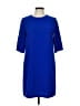 CeCe 100% Polyester Solid Blue Casual Dress Size 6 - photo 1