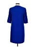 CeCe 100% Polyester Solid Blue Casual Dress Size 6 - photo 2