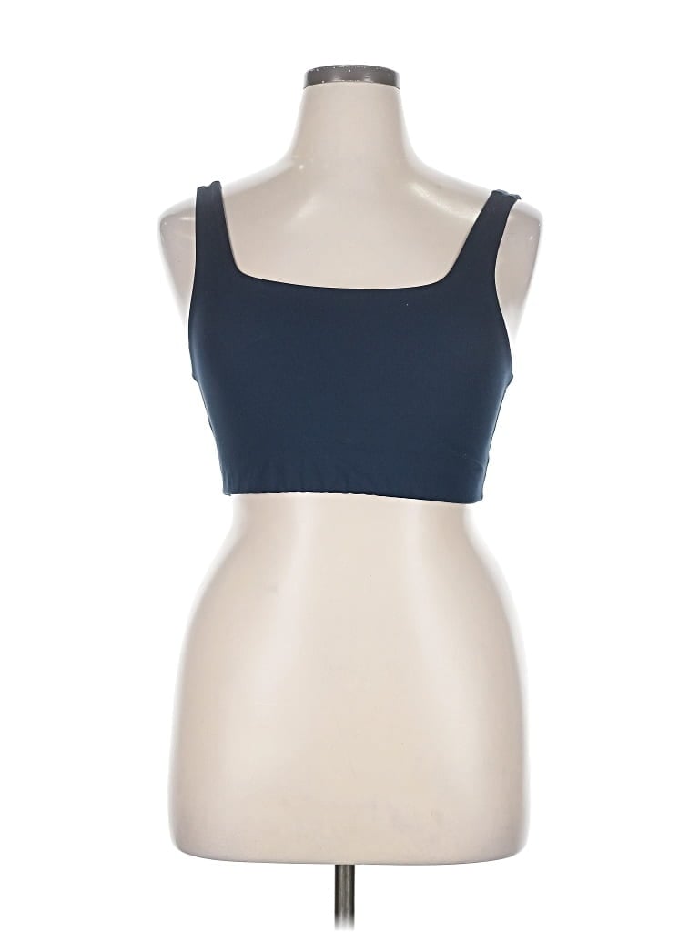 Pre-owned Girlfriend Collective Sports Bra In Blue