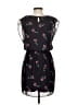 City Triangles 100% Polyester Print Black Casual Dress Size S - photo 2