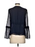 Ecru 100% Polyester Blue 3/4 Sleeve Blouse Size XS - photo 2