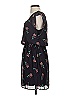 City Triangles 100% Polyester Print Black Casual Dress Size S - photo 5