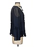 Ecru 100% Polyester Blue 3/4 Sleeve Blouse Size XS - photo 4