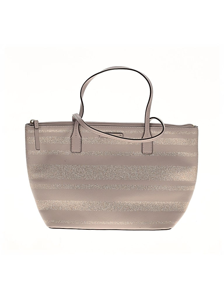 Pre-owned Kate Spade New York Leather Tote Bag In Purple