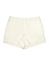 Glam 100% Polyester Solid Ivory Shorts Size L - photo 1