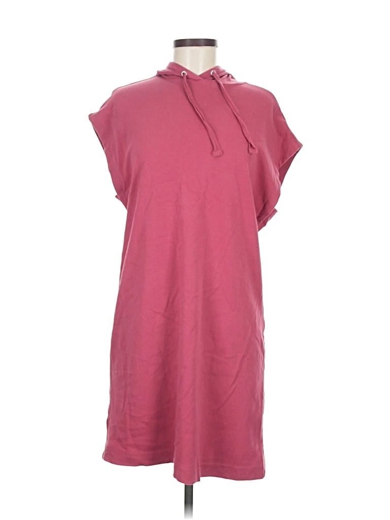 Pre-owned Mng Casual Dress In Burgundy