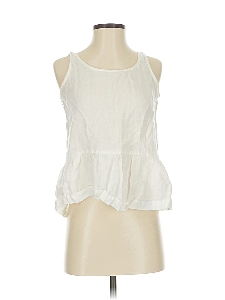 Pre-owned J Brand Sleeveless Blouse In White